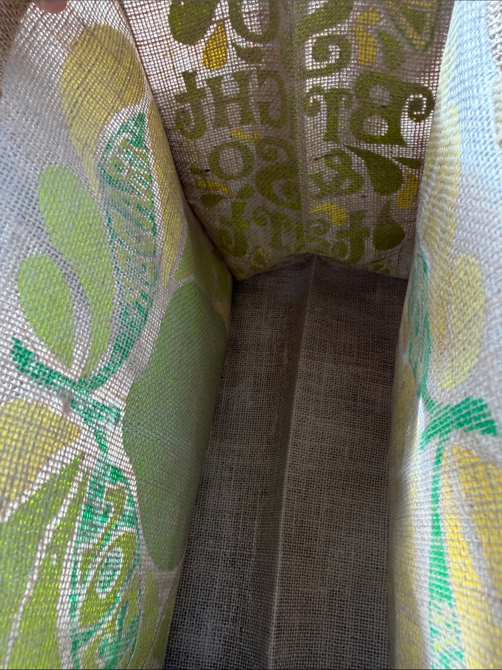 Trader Joe’s Yellow Lemon/ Lime Jute Tote Bag - Picture 7 of 13